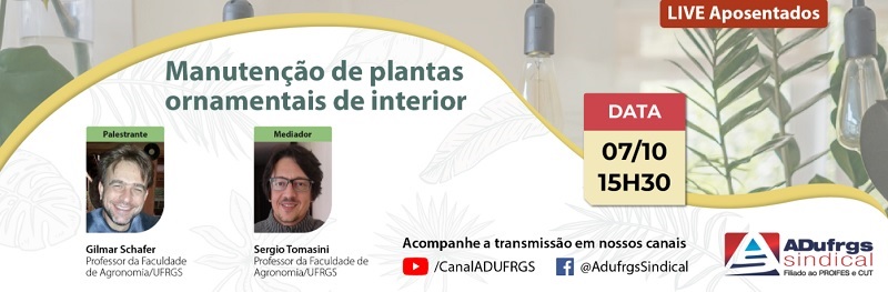 Próximo Encontro com aposentados traz como tema “Cultivo de plantas ornamentais de interior” no dia 7 de outubro