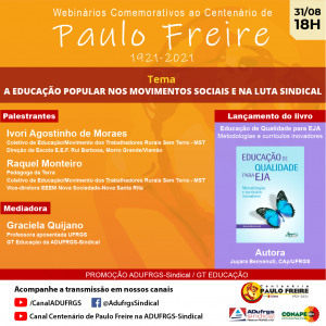PRÓXIMA EDIÇÃO dos webinários